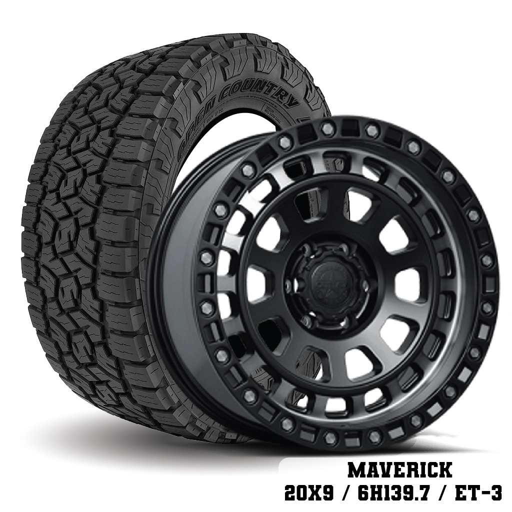 Tires TOYO OPAT3 285/50R20 + Max MAVERICK 20x9 6H139.7 ET-3 (Price includes 4 lines)