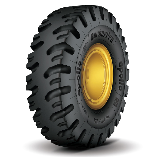 Farm Back Tires Brand APOLLO Model IND4 HarborPro Rubber Layer 40PR Size 18.00-25 (There is a delivery charge to the destination)